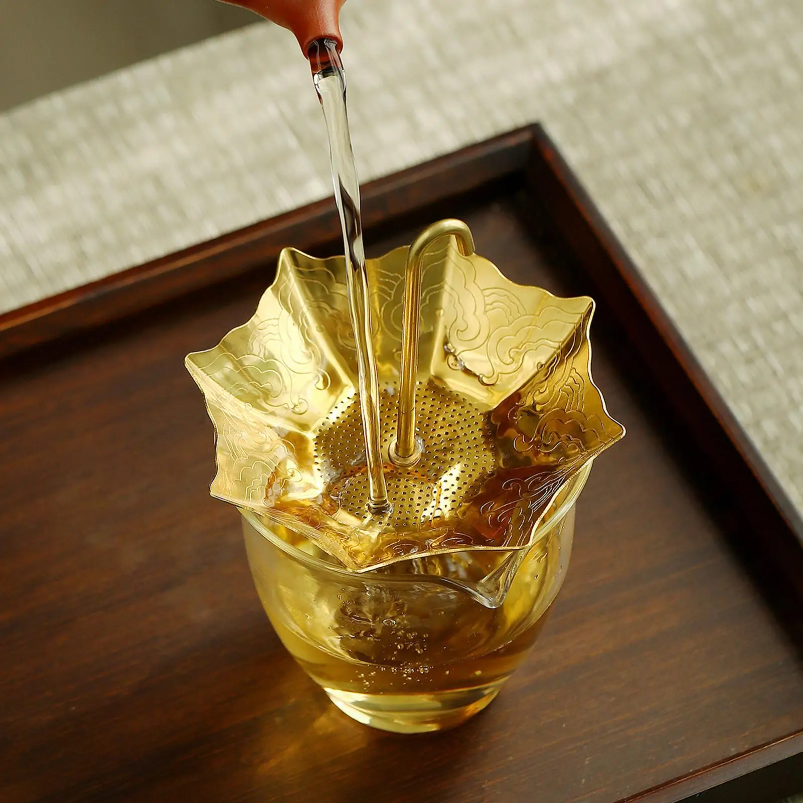 Umbrella Tea Infuser Stainless Steel Loose Leaf Filter Diffuser Fine Mesh Tea Strainer For Home Kitchen Countertop Apartment