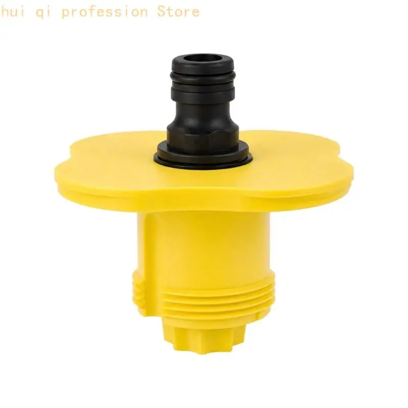 Boat Deck Fill Point Access Fitting, ABS Marine Hardware with Smooth Molded Flanged Body and Threaded Lower Section, Single