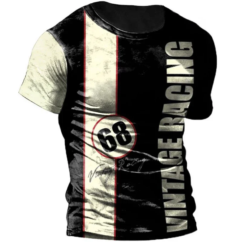 

2025 Hot Selling Men Retro Street T-shirt 3D Printed Top Oversized T-shirt Hip Hop O Collar T-shirt Unisex Style