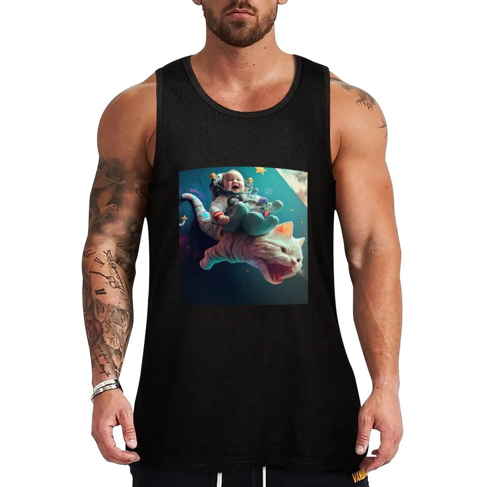 Camiseta sin mangas Kaia in Space, camiseta deportiva de alto rendimiento, para gimnasio y fitness