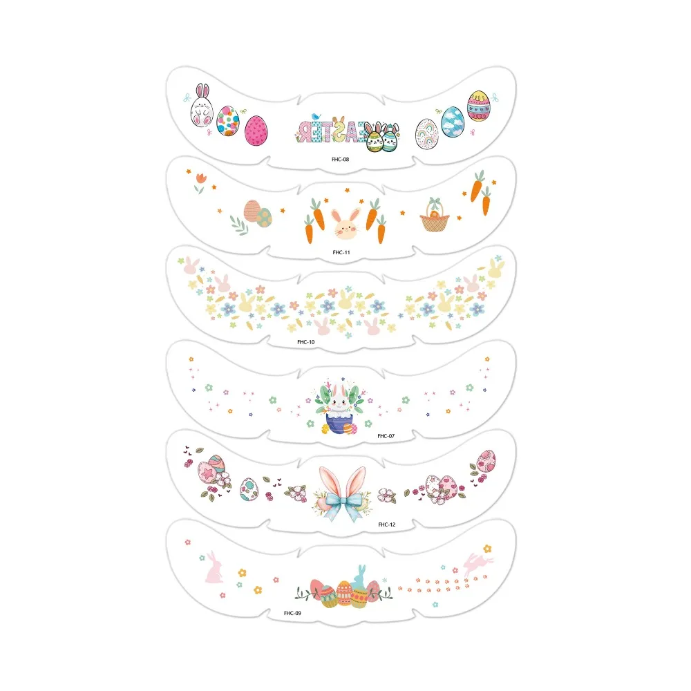 

Disposable Carrot Easter Face Tattoo DIY Funny Cheek Temporary Tattoo Long Lasting Lovely Face Freckle Stickers Party