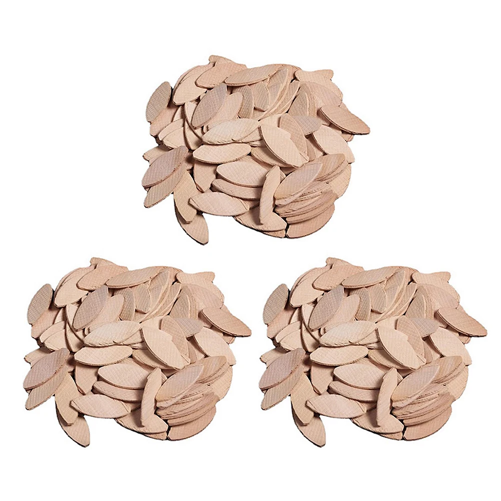 100pcs Carpentry DIY Tenon Biscuit No. 0#/10#/20# Wooden Tenon Wood Board Docking Tool for Wood Joining Woodworking Crafting