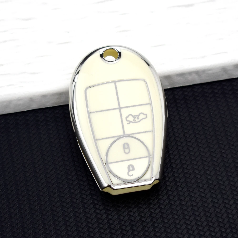 3 Buttons TPU Car Key Shell Case for Chrysler 300C for Jeep Commende for Dodge Durango Ram Grand Caravan Cherokee Accessories