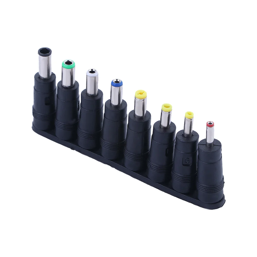 Conversion Plug Charging Cord 8 in 1 HUB Splitter USB to DC Jack Interchangeable Plugs DC Power Supply Adapter DC Connector
