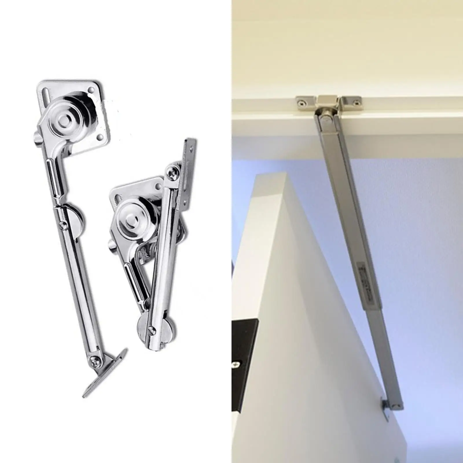 2x Pneumatic Support Hydraulic Rod Dampening Device for Wardrobe Doors