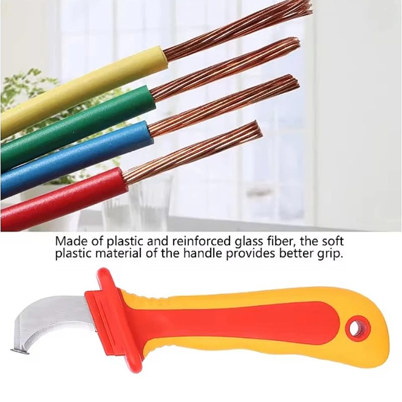 

Insulation Electrician Knife Anti-Magnetic Fast Strip Cable Stripper Cutter Electrician Knife