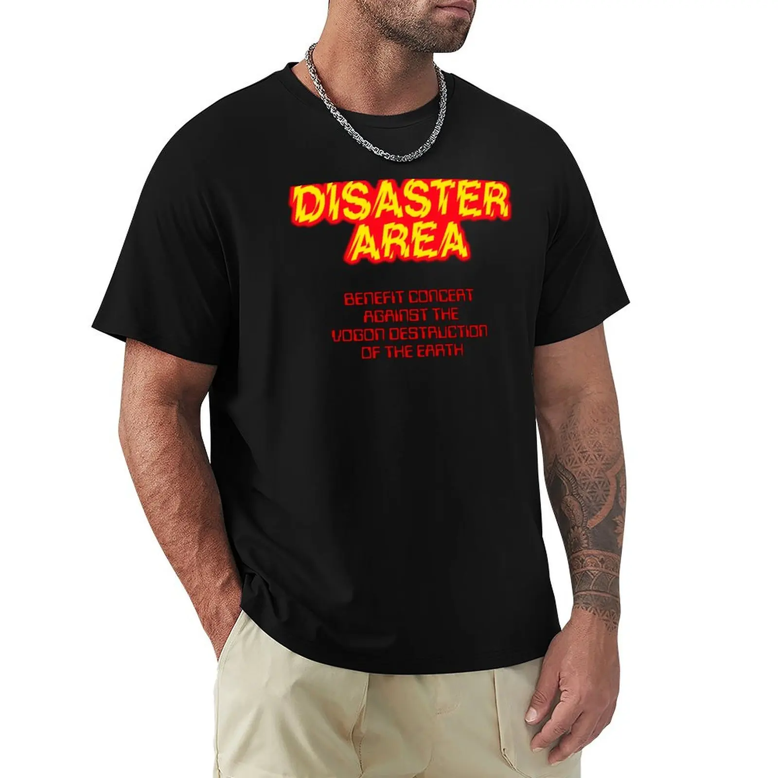 Disaster Area Sci-Fi British Classic Comedy 1970s V5 T-Shirt Soft Anti-Shrink Cotton Tee
