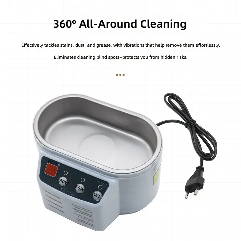 for 968 Ultrasonic Cleaning Machine 30W 50W for Jewelry Mobile Phone Mainboard Metal Glasses Electronics Industry Cleaner