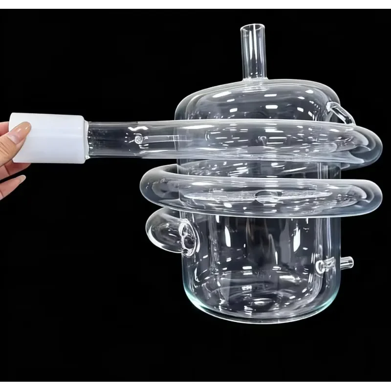 Custom High Temperature Resistant Quartz Glass Waste Bottle Professional Liquid Disposal Container for Laboratory Use Durable