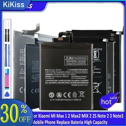 Battery BM3A BM3B BM48 BM49 BM50 For Xiaomi Mi Max 1 2 Max2 MIX 2 2S Note 2 3 Note3 Mobile Phone Replace Bateria High Capacity