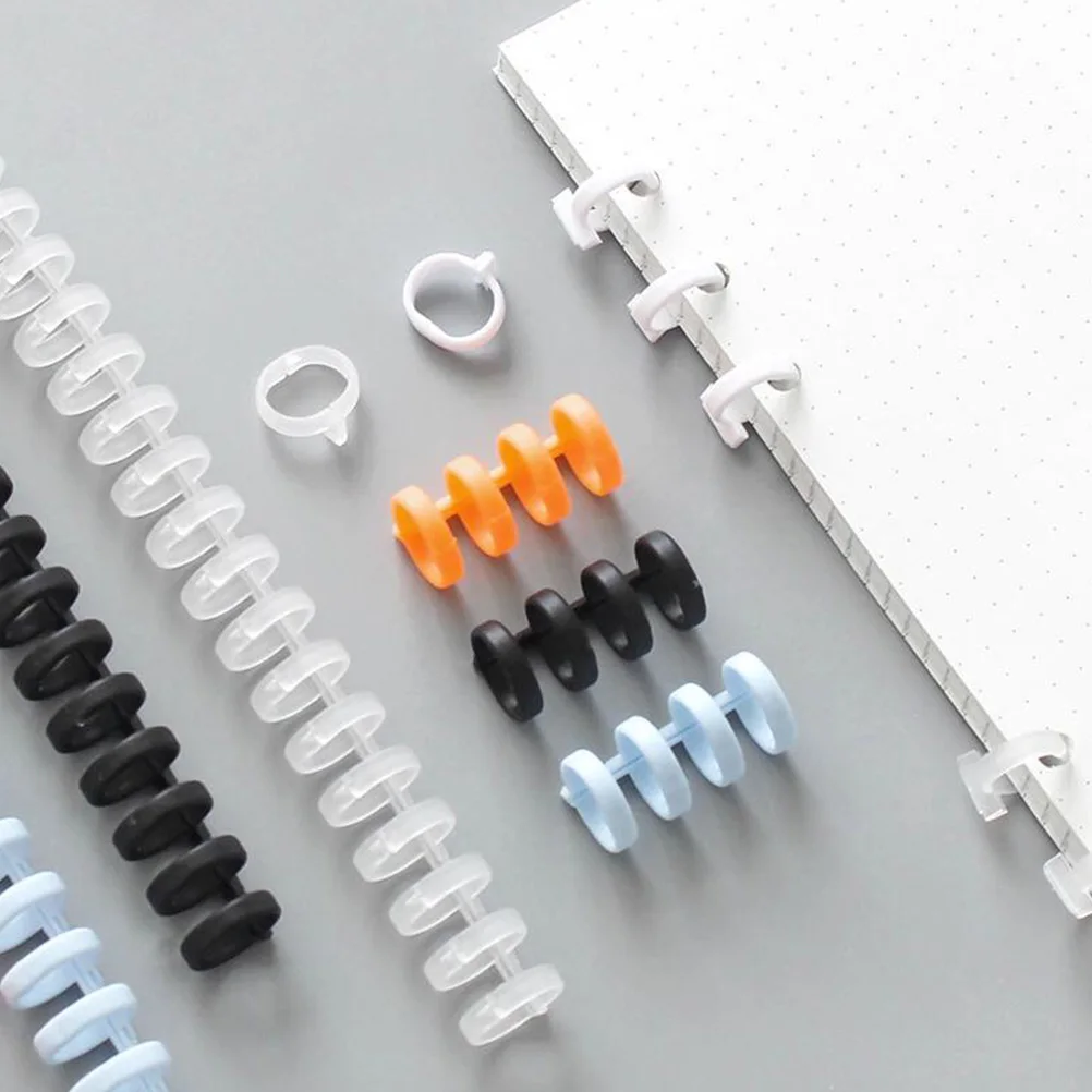 

10 Pcs Spiral Binding Coils 30 Hole Ring School Spiral Binding Coils Binder for School Office DIY Notebooks Storage