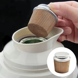 2Pcs Wood Thermos Stopper Sealed Safe Durable Vacum Flask's Cork Plug Lid Cap Bottle Cork Plug Replace ​Kettle Accessories Tool