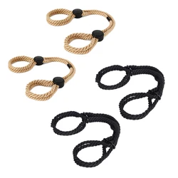 2pcs Sexy Handcuffs Women Erotic Hand and Ankle Cuffs Fetish Sex Toys Accessories Bdsm Adult Game Soft Rope Restraints Shackles