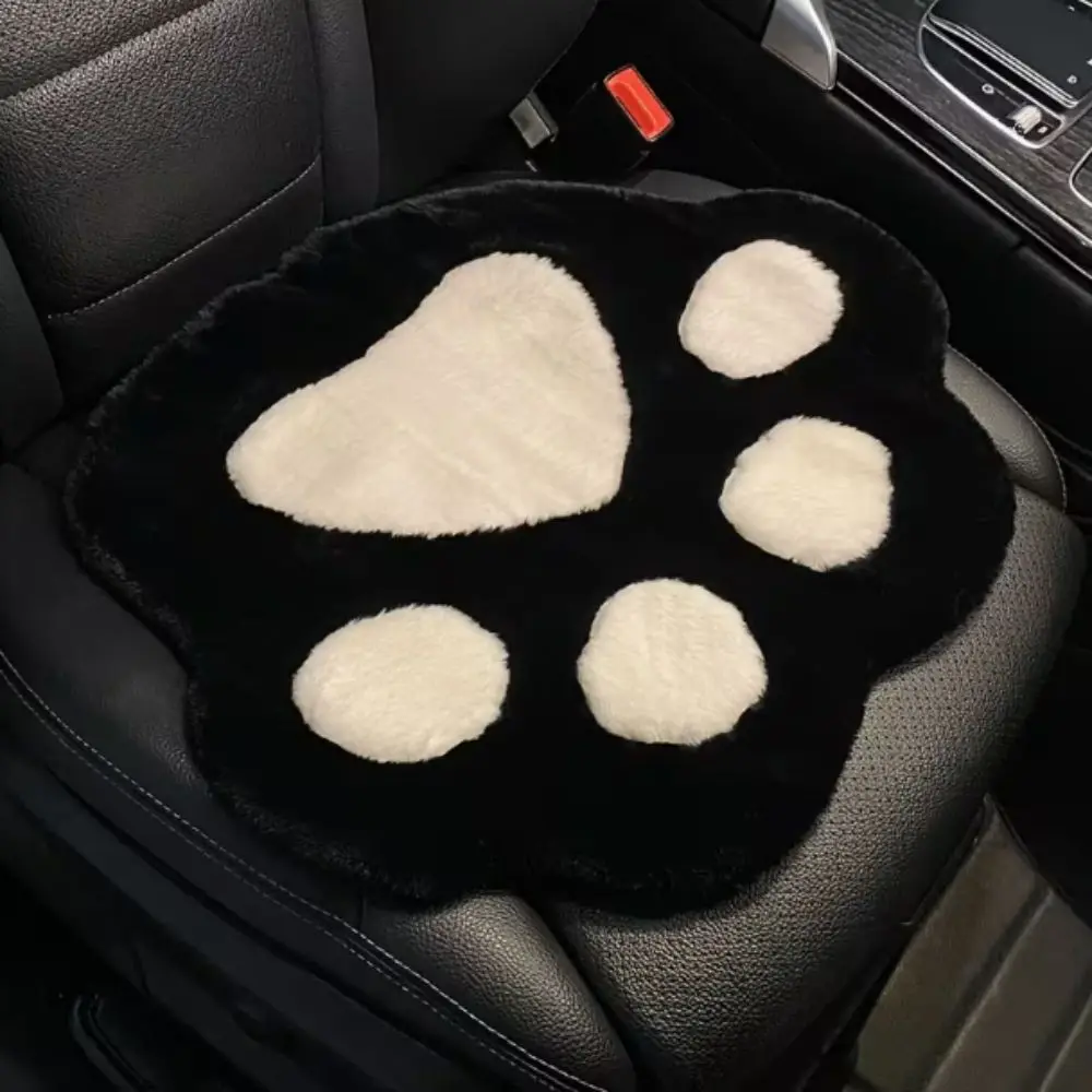 Premium Soft Cartoon Cat Claw Seat Cushion Warm Cat Paw Car Cushions Universal Soft Cushions Seat Backrest Pillow