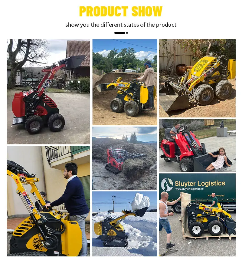 JC25 Kompaktlader mit 960mm Wendekreis für Gartenrenovierung & Hoflandschaftsgestaltung – Detail 8