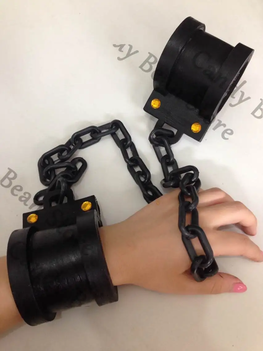 

Аниме Ace Attorney Simon Blackquill, наручники для косплея, реквизит, наручники с героями мультфильмов, манжеты с железной цепочкой, индивидуальный реквизит, аксессуары