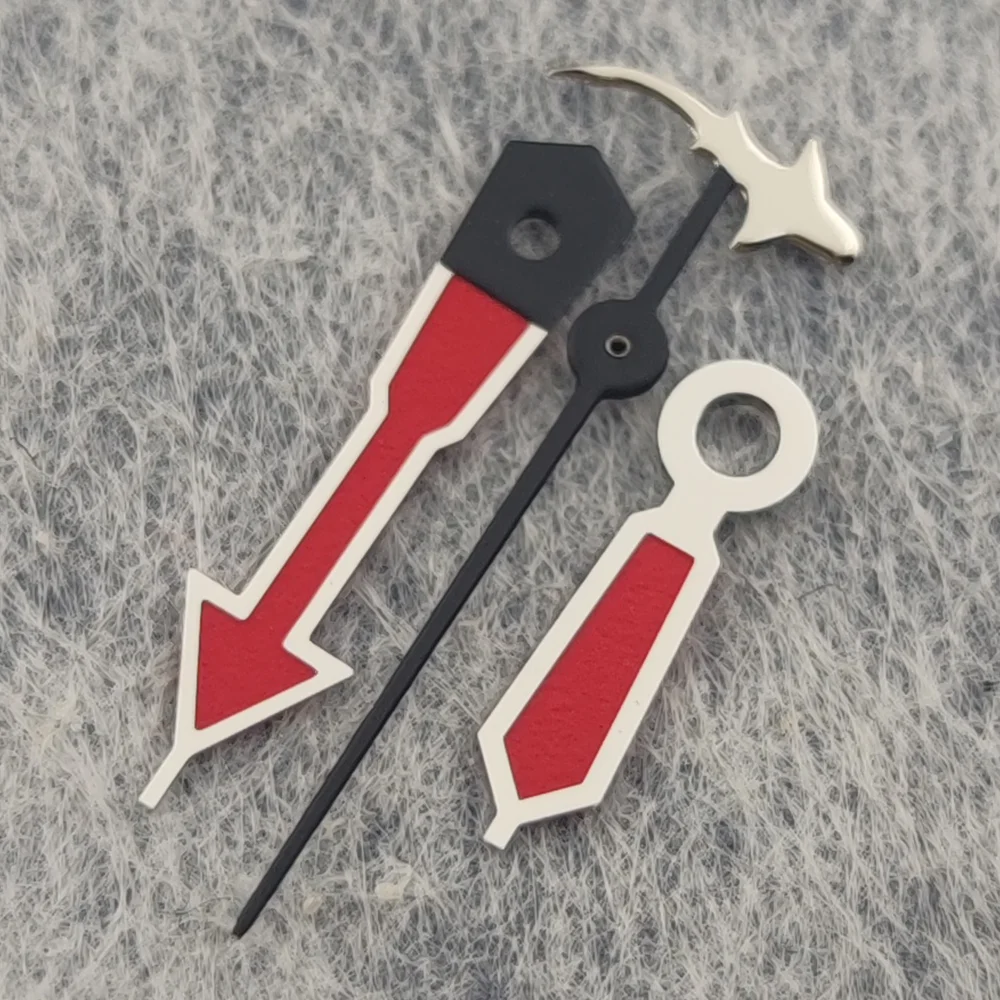 NH35 Hands Shark‑shaped Second Hand Red Arrow Watch Hands Set Fit NH35 NH36 Movement Watch Mod Parts