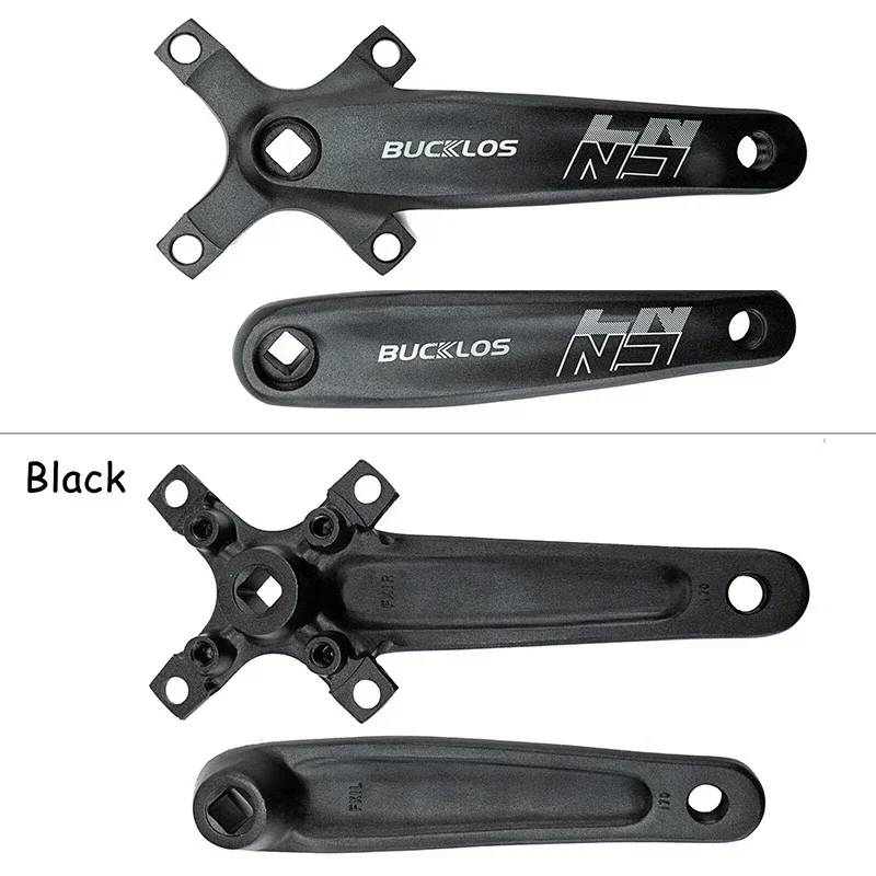 BUCKLOS 104/64BCD MTB Crankset Aluminum Square Hole 170mm Mountain Bike Crank 3*9S 3*10S Bicycle Crank Set Cycling Accessories