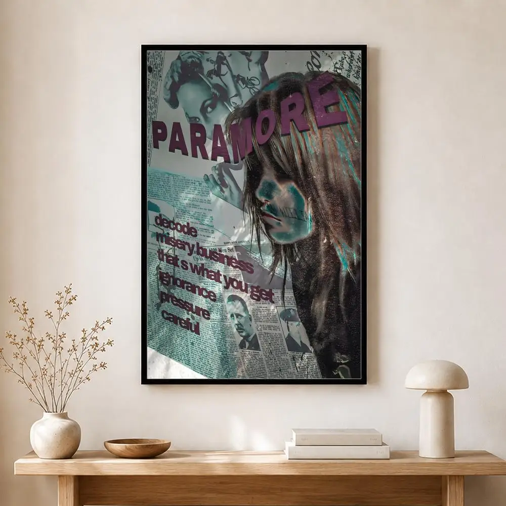 Band Paramore Poster, selbstklebender, wasserfester Kunstdruck, Aufkleber für Café, Bar, Zimmer, Wanddekoration – Detail 17
