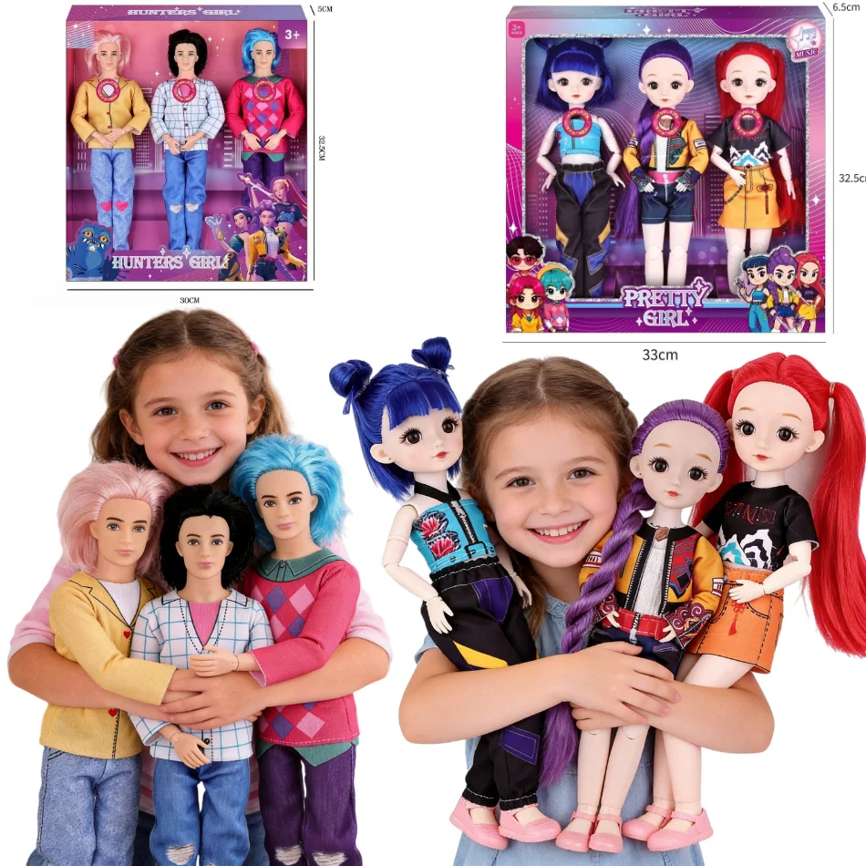 

NEW Doll Toys Kpop Demon Hunters Action Figure Toy Rumi Mira Zoey Saja-Boy Beautiful Princess Children DIY Toy Gift Fashion Doll