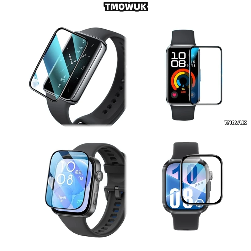 

For Huawei Band 6 7 8 9 10 B6 B7 Watch D2 Fit 3 4 Pro Special Edition Screen Protector Film 3D Curved Flexible Full Cover