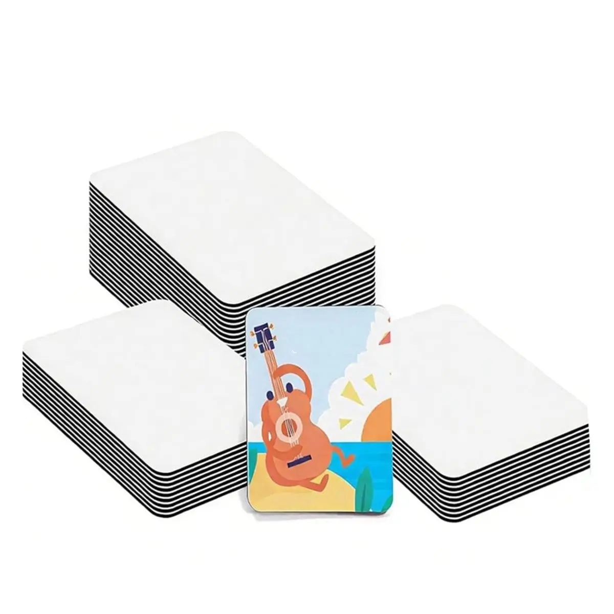 A50U 40Pcs Sublimation Picture Magnet Blanks Personalized Square Magnets for Refrigerator Custom Magnets Sublimation