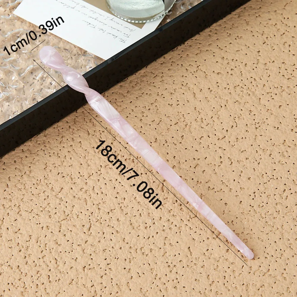 Chinesischen Stil Haar Sticks Vintage Acetat Harz Essstäbchen Frauen Haarnadeln Haar Clip Pin Headwear Hochzeit Haar Schmuck Zubehör – Detail 7