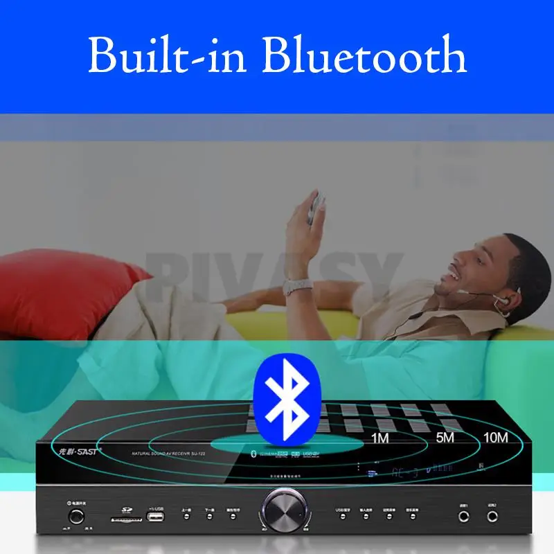 300 W Sound Verstärker Hifi 5,1 Bluetooth Verstärker 5,1 Kanäle Verstärker AC-3 Decore Unterstützung 4-16 Ω Lautsprecher Bühne Hochzeit KTV Heimgebrauch