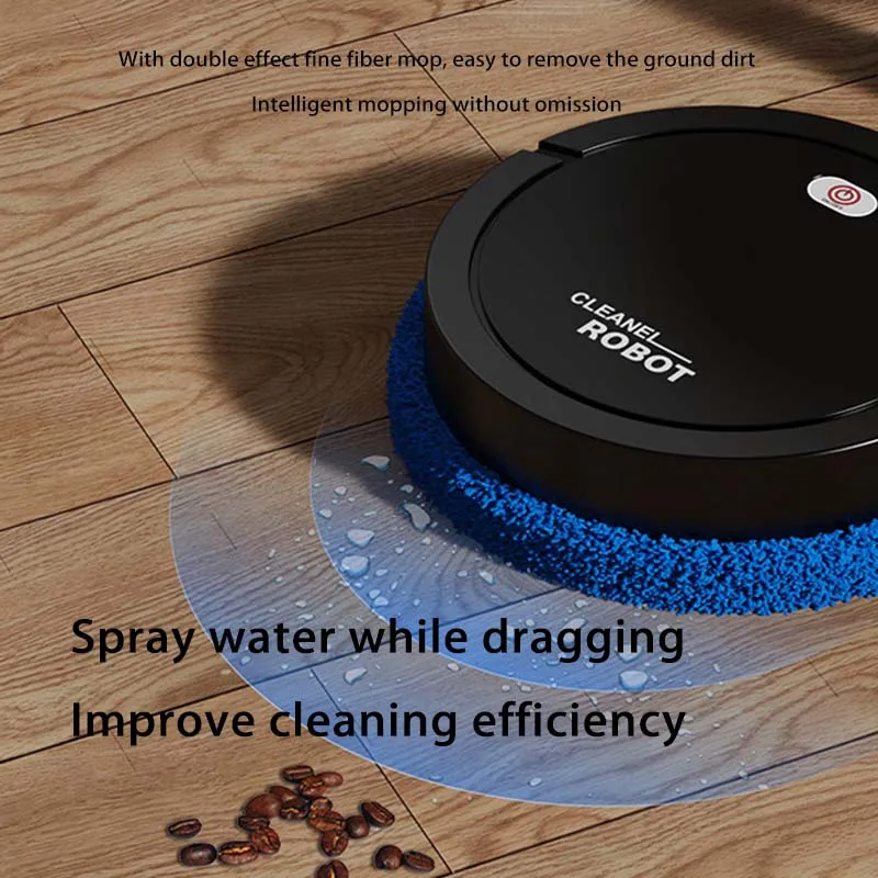 Xiaomi Intelligent Mopping Robot USB Rechargeable Wet Dry Two Use Mini Smart Sweeping Machines Silence Durable Household Offices