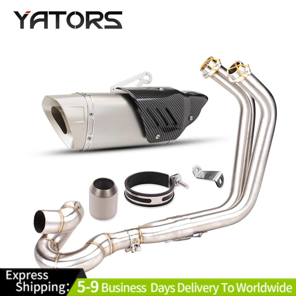 

For Kawasaki Ninja 650 Z650 ER6N ER6F 2012-2023 Whole Exhaust System Front Pipe Exhausts Pipes