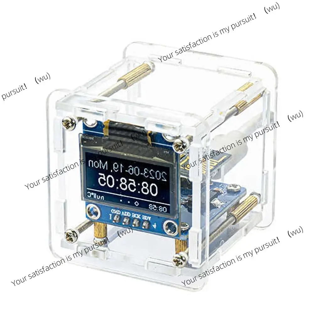 

MINI Weather Clock WIFI Digital Clock DIY Soldering Kit Electronic Multifunctional Weather Station