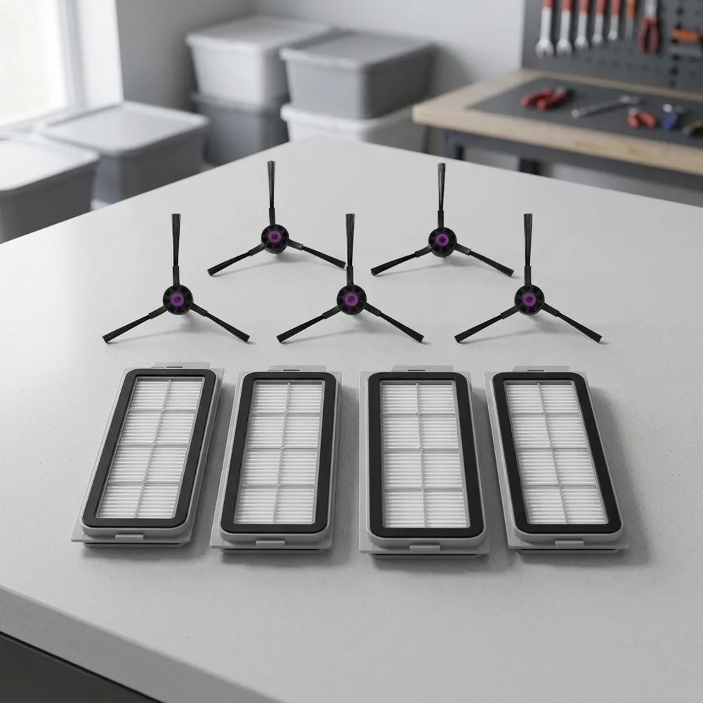 For Cecotec For Conga For X50 and For X50 forX Robot Vacuum Maintenance Replacement Kit: 4 Filters + 6 Brushes