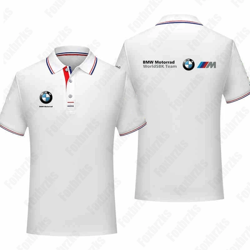 

2025 New Hawaii Short Sleeved Polo Shirt Men's BMW Shirt 3D Printed Fashion Design Short Sleeved Shirt Collar Button Cardigan