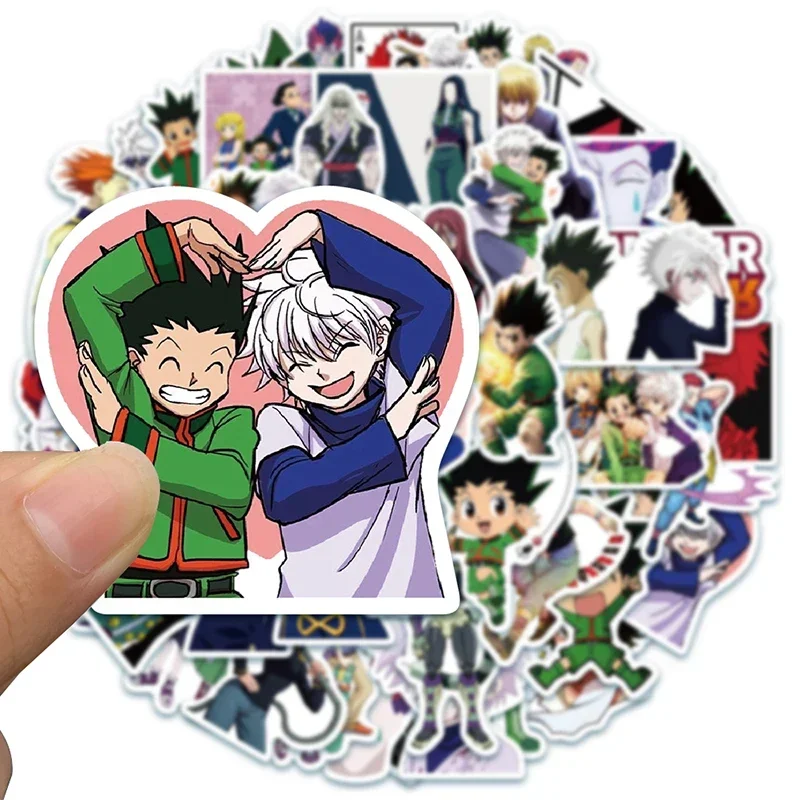 50pcs Hunter X Hunter Stickers Anime Decals DIY Decoration Waterproof Sticker Cute Laptop Skin Kawaii Phone Case