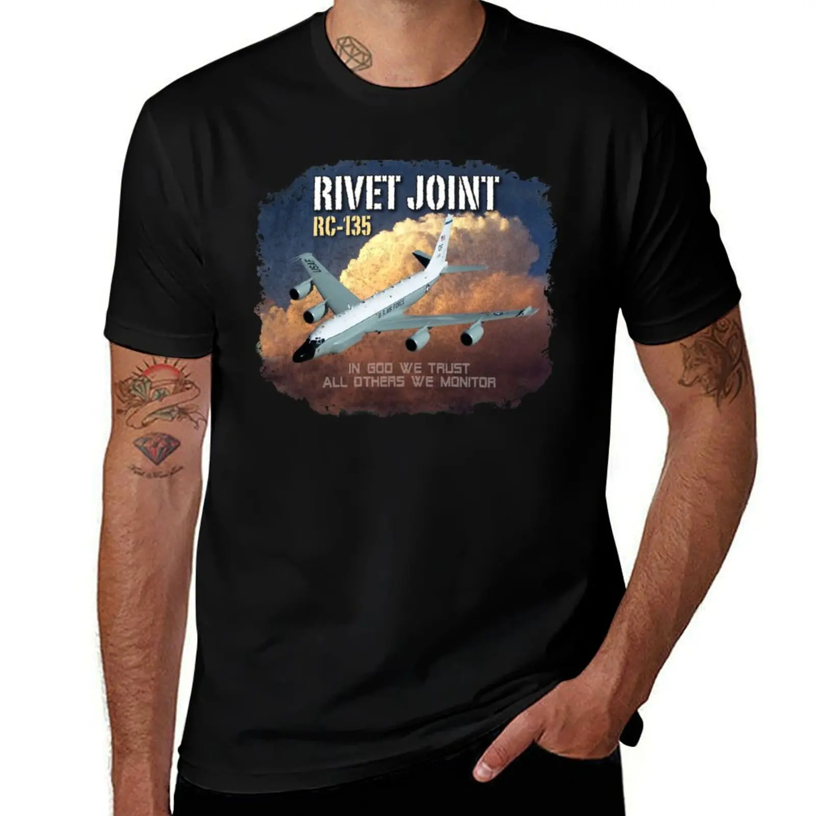 

USAF Rivet Joint RC135 T-Shirt summer 2025 oversized t shirts for men pack