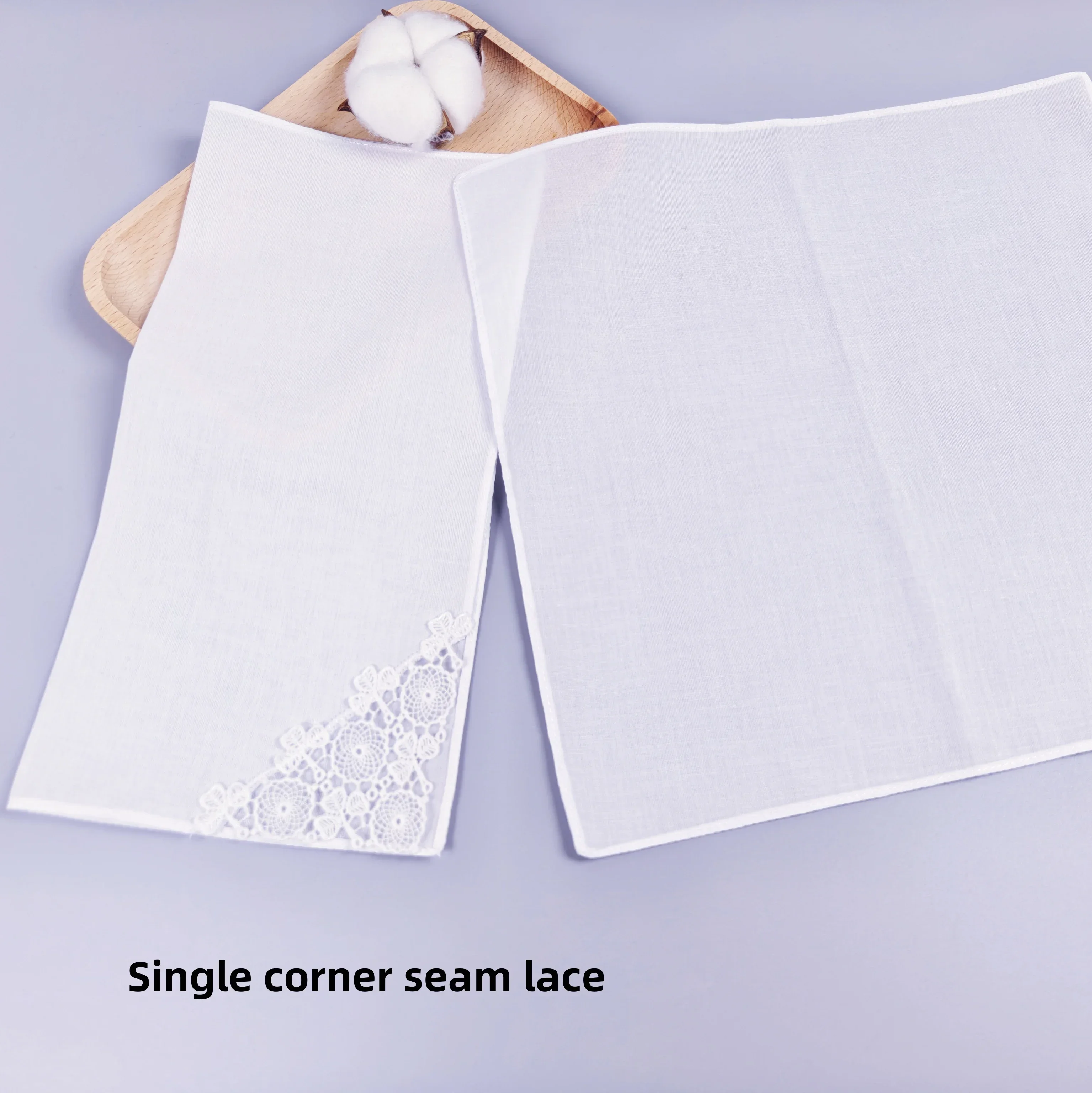 28 سنتيمتر/11IN ، 2 قطعة رقيقة نسيج القطن الخالص الدانتيل منديل الزفاف الديكور المنزل زخرفة حقيبة الديكور منديل الصلبة