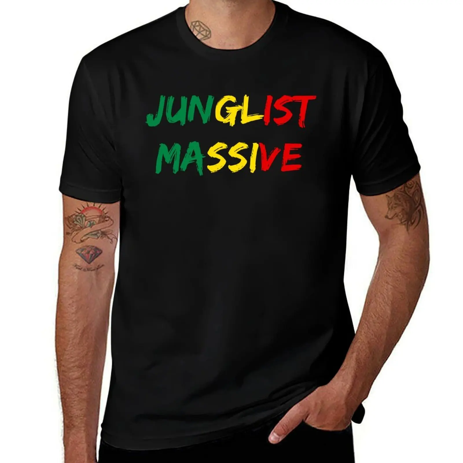 Junglist massive T-Shirt Daily Wear Plain Short Sleeve Shirt