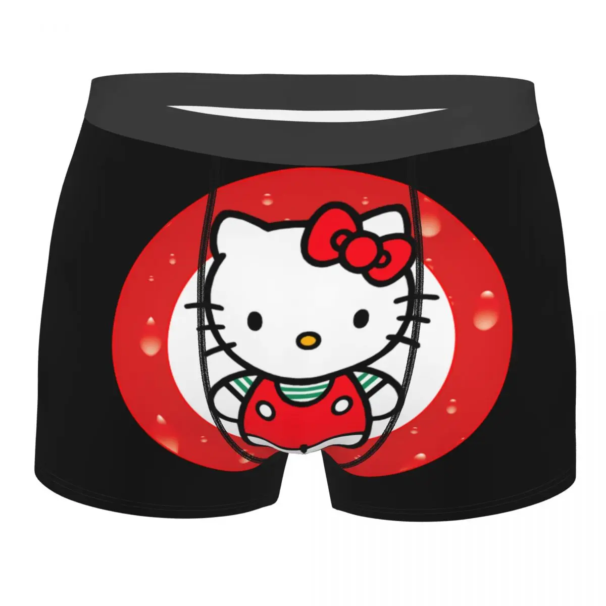 

Индивидуальное нижнее белье Hello Kitty с изображением кота, мужские боксеры с рисунком, дышащие трусы