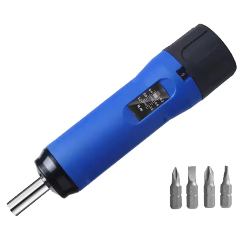 Digital Display Preset Adjustable Torque Screwdriver With 1/4In Drive 4Bits Included With Box Screw Torque Set-B91B