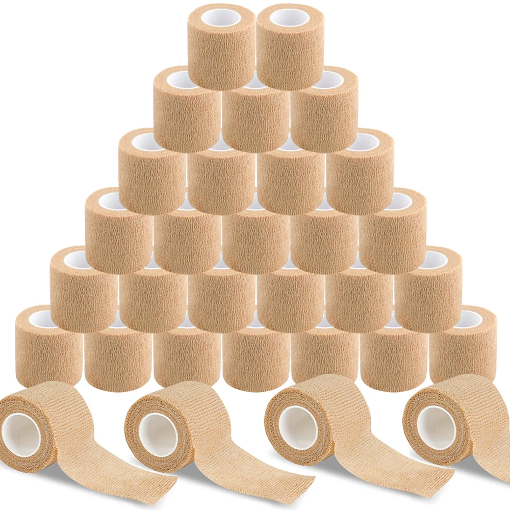 

24/12/6/3PCS Tattoo Grip Bandage Cover Disposable Cohesive Grip Wrap Tape Elastic Bandage Rolls for Tattoo Machine Accessories
