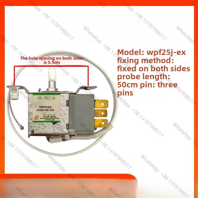 For Refrigerator Freezer Mechanical Thermostat Switch WPF25J-EX Fresh Display Cabinet Controls