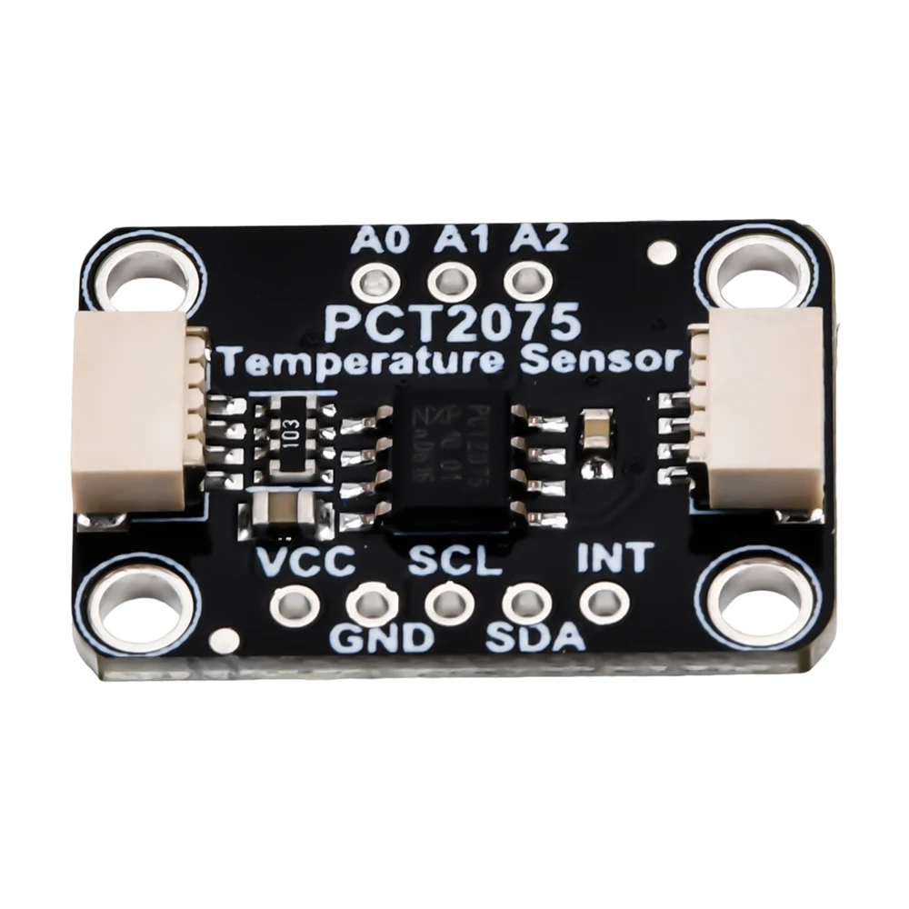 PCT2075 Sensor Suhu Modul I2C Sensor Suhu Modul QT/Qwiic PCB Dengan Instrumen Suhu Humiditas Pin