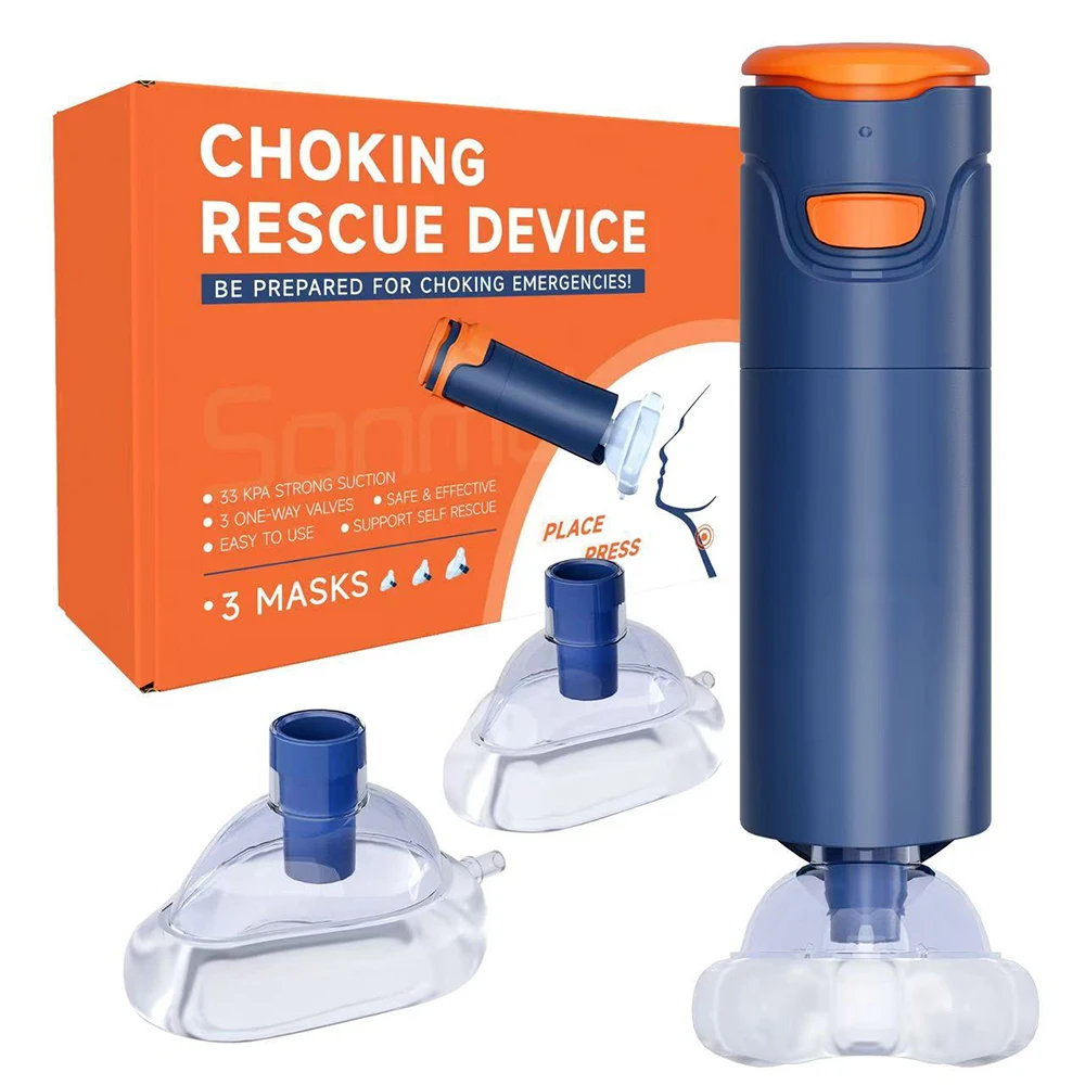 Auto First Aid Choking Rescue Device Travel Home CPR Choking Emergency Device Adult Children Portable Asphyxia Rescue Machine