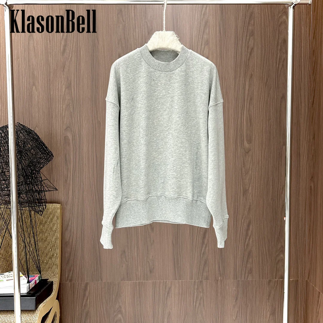 10.10 KlasonBell Women Clothes Letter Applique Loose Casual O-Neck Sweatshirt Or Elastic Waist Casual Sweatpants Set