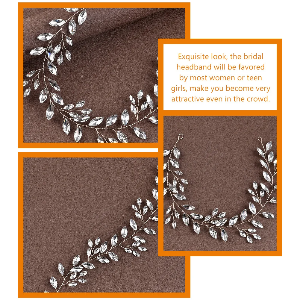 

Женская повязка на голову, свадебный аксессуар для волос со стразами, свадебный головной убор невесты, легкая стильная повязка для волос для девочек-подростков и невест