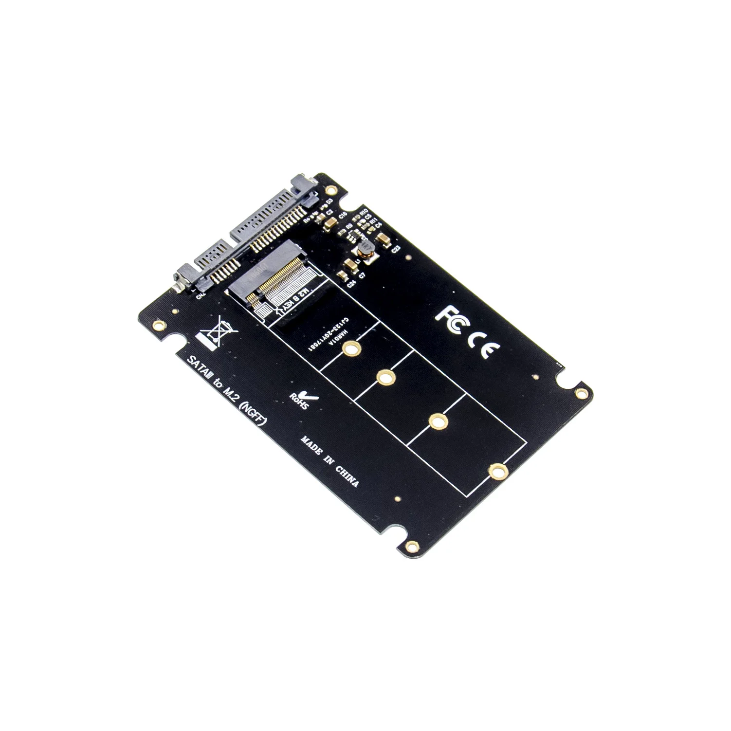 5 pièces Sunweit ST527 usine Hotsale SATA III vers M.2 NGFF SSD M.2 adaptateur