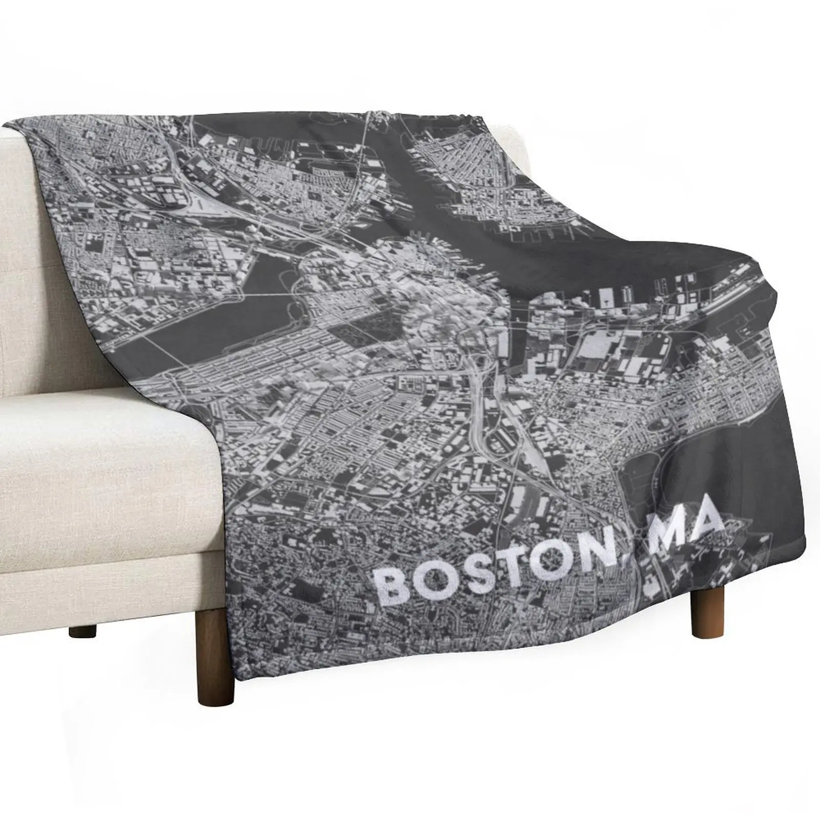 

Boston, MA Throw Blanket Single warm for winter Retros For Baby Blankets