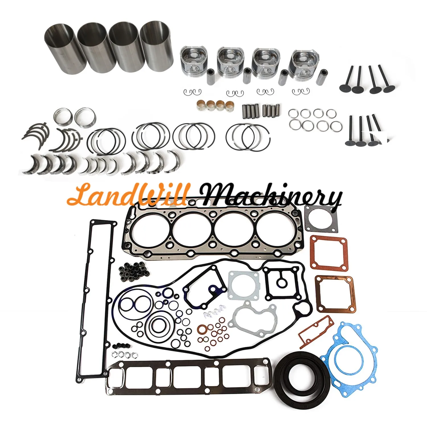 Overhaul Rebuild Kit Connecting Rod + Crankshaft Fits For Yanmar 4TNV106T Engine