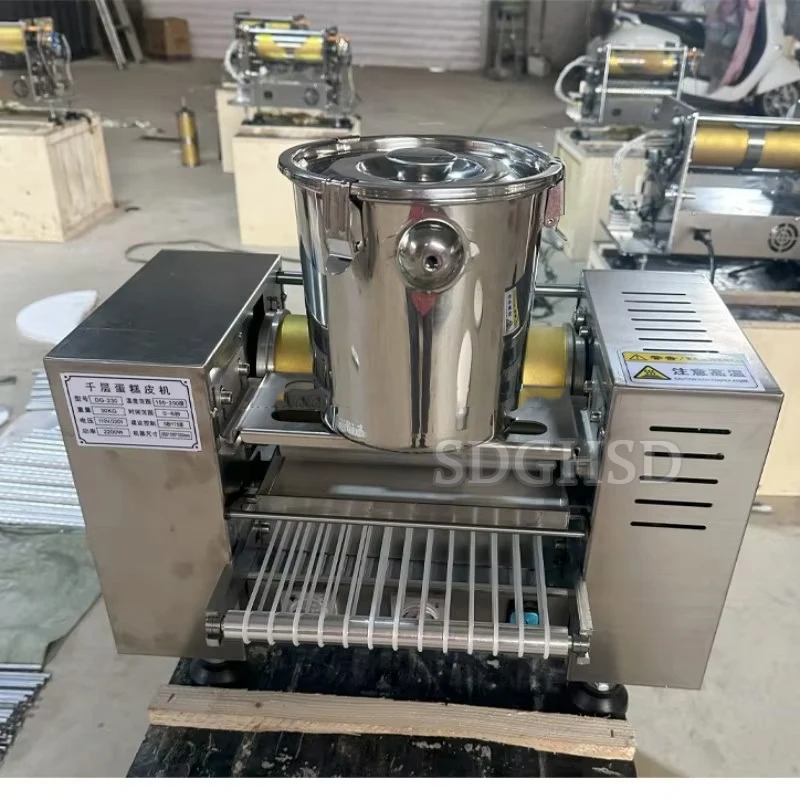 Continuous Crepe Making Equipment Egg Sheet Machine Commercial Electric Crepe Maker for Bakery Use New Condition
