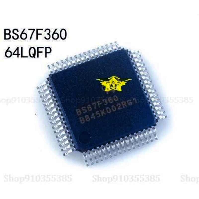 10PCS New BS67F360 QFP-48 Capacitor Touch Button AD+LCD Touch single Chip Microcomputer